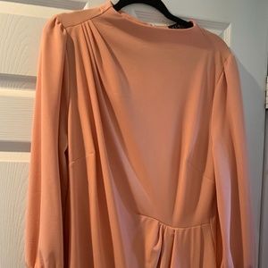 Eloquii pink long sleeve dress size 14